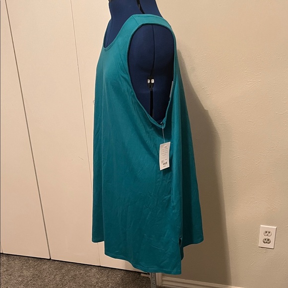 Sleep by Cacique - Teal Sleeveless Women's Night Shirt Size 18/20 NWT - Picture 4 of 10